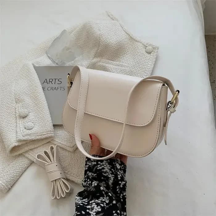 Petit sac de selle rétro à Texture avancée pour femmes