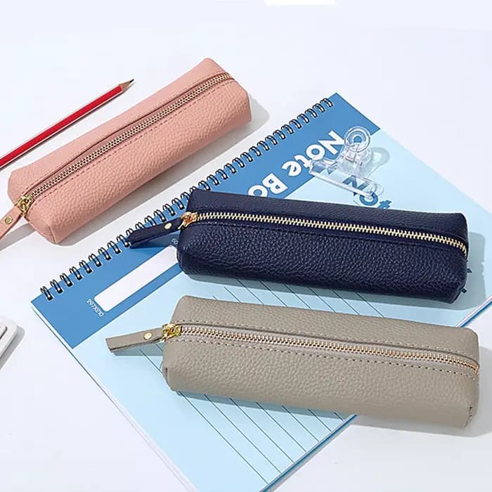 Pochette à stylos personnalisée en cuir PU tendance