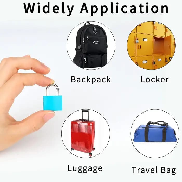 4 serrures de valise avec clés en cuivre pour protéger vos effets personnels