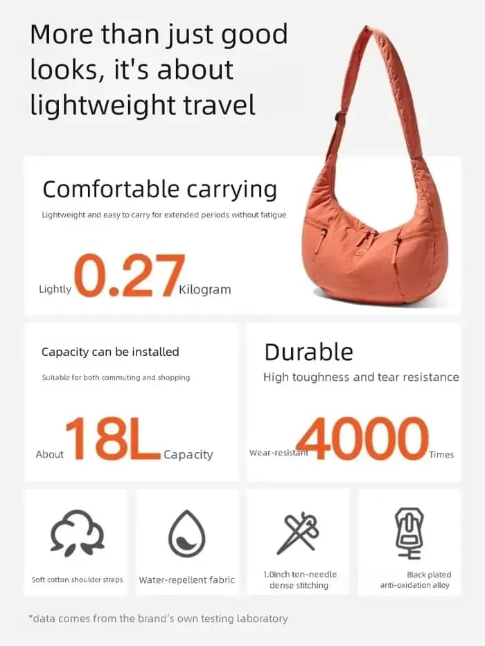 Sac à bandoulière EPOL pour femme en nylon imperméable