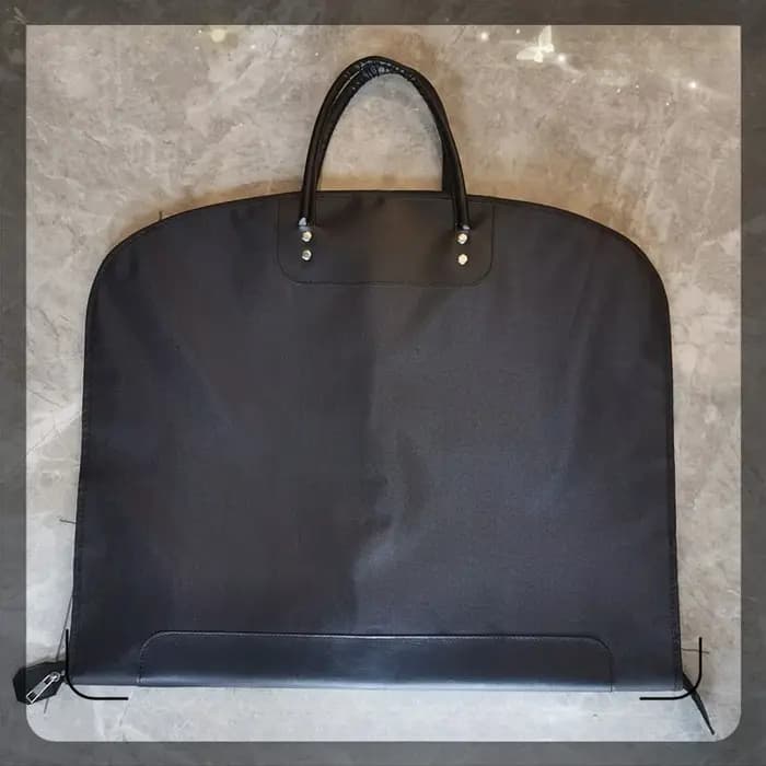 Housse de costume Oxford avec poignées en cuir
