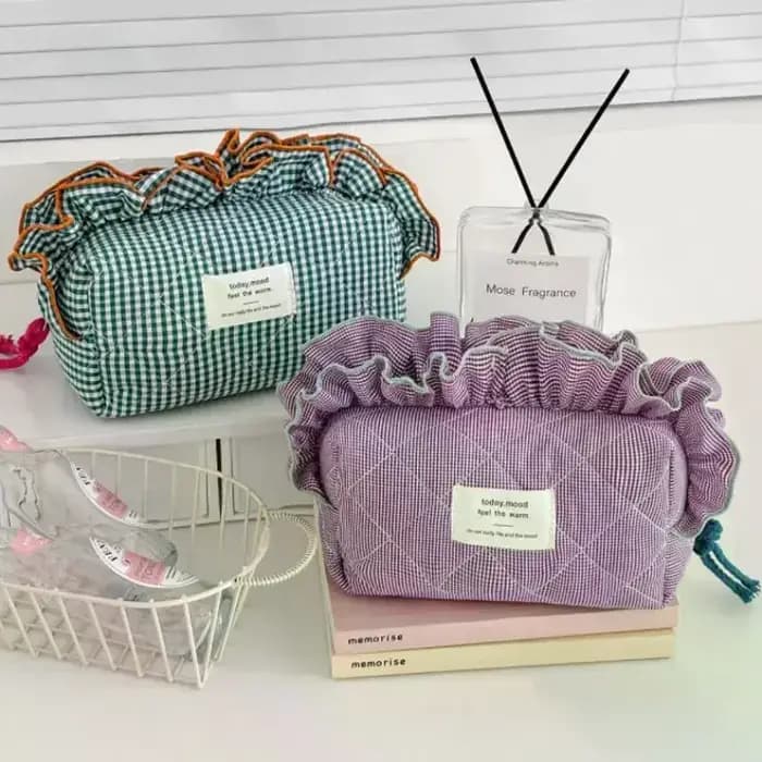 Trousse de maquillage cosmétique Vintage vichy pour femmes
