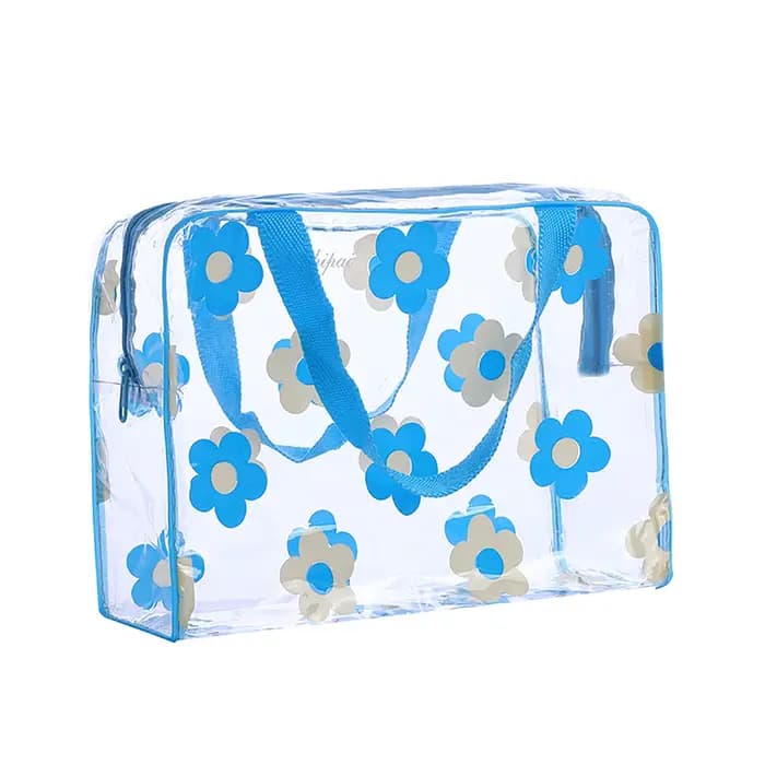 Sac cosmétique de voyage transparent