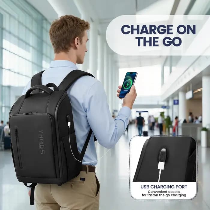 Valise cabine 20 pouces à roulettes avec fonction sac à dos