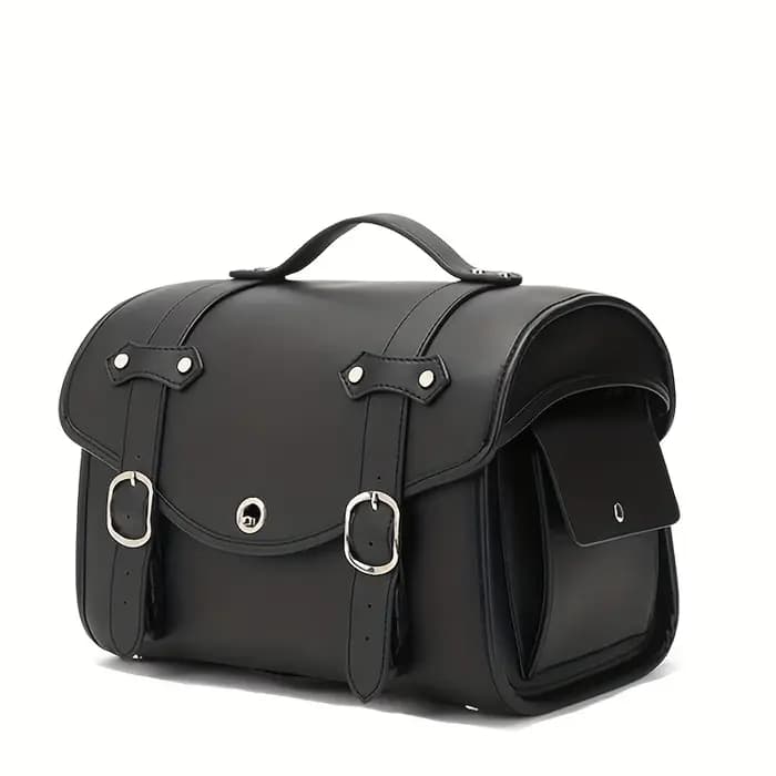 Sac de siège arrière noir universel pour moto