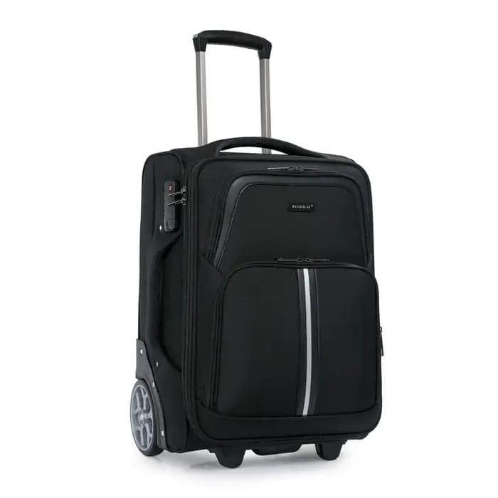 Valise de voyage de 20 pouces en tissu Oxford, bagage à main avec grandes roues, boîtier de chariot,