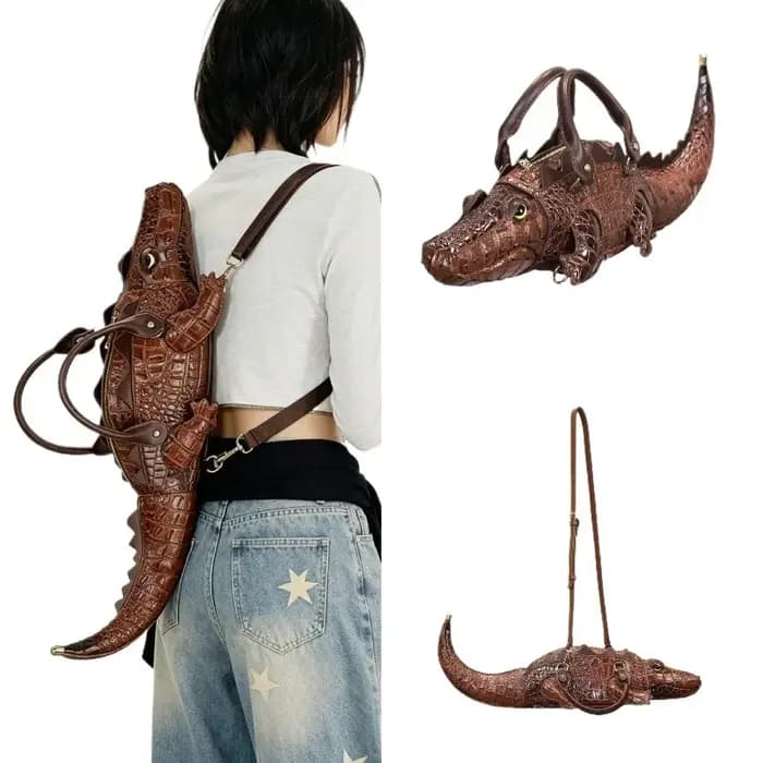Nouveau sac à main tendance en forme de crocodile pour femmes