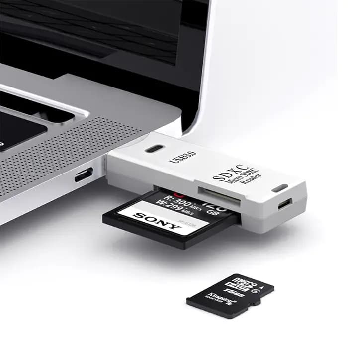 2 en 1 USB 3.0 2.0 lecteur de carte