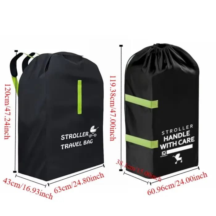 Perfekter reisebegleiter sac de voyage pour poussette de bébé Design léger avec poignée de ceinture d'épaule landau sac à poussière universel