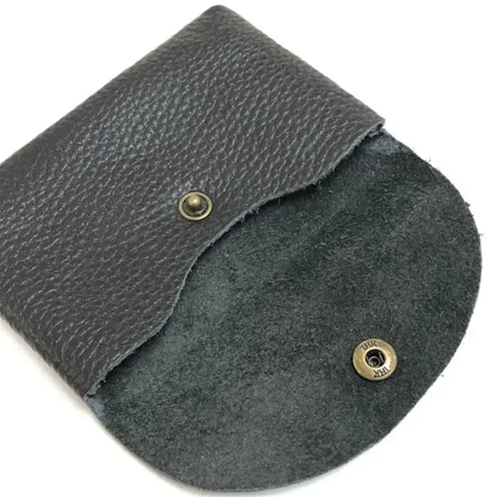 Porte-cartes en cuir véritable, accessoires de bureau portables, première couche, manches en cuir de vache, étui pour cartes photo, cartes de visite