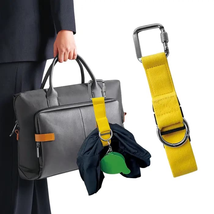 Sangles de bagages réglables avec mousquetons carrés et crochets annulaires pour vêtements et valises