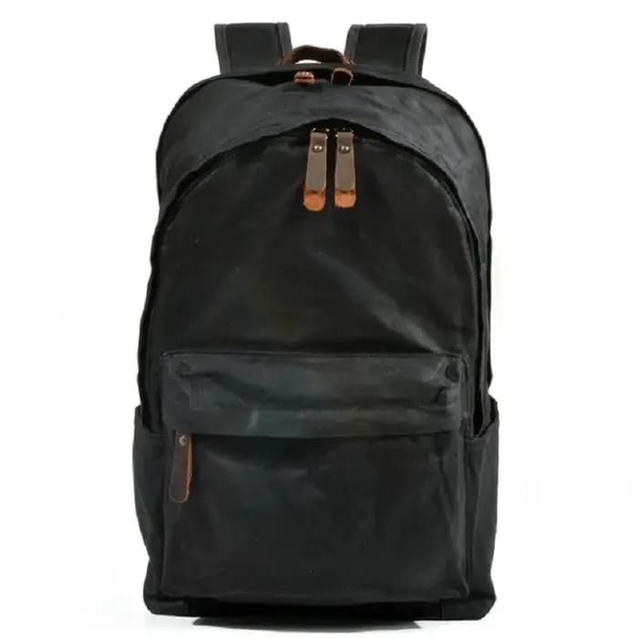 Sacs à dos en toile de cire d'huile imperméables pour hommes et femmes, sacs à dos vintage unisexes,