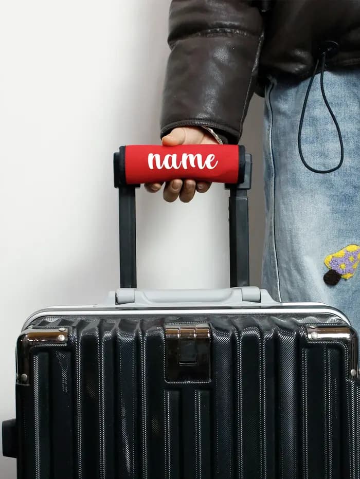 Enveloppes de poignée de bagage avec nom personnalisé pour valise