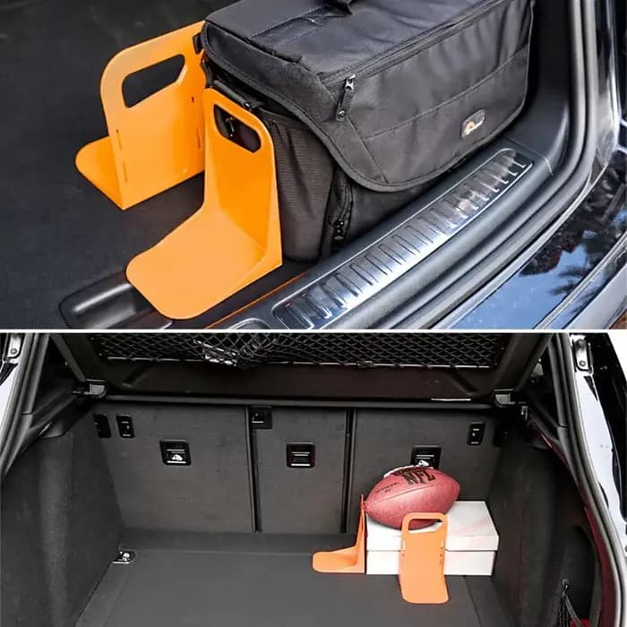 Support de rangement réglable et antidérapant pour coffre de voiture