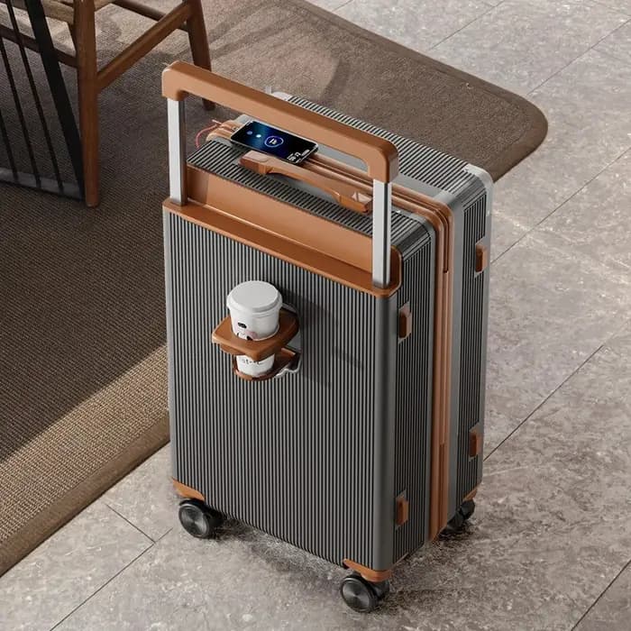 2025 nouvelle valise de voyage de grande capacité de freinage antichoc à tige large 20 "sac de verro
