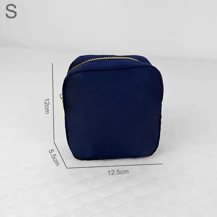 Sac à dos de maquillage académique bleu marine, sac à dos en Nylon étanche, sac de voyage en plein a