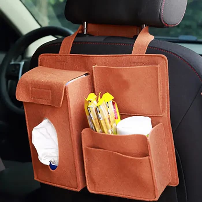 Sac de rangement pour siège arrière de voiture, organisateur de sac suspendu, boîte de rangement pou