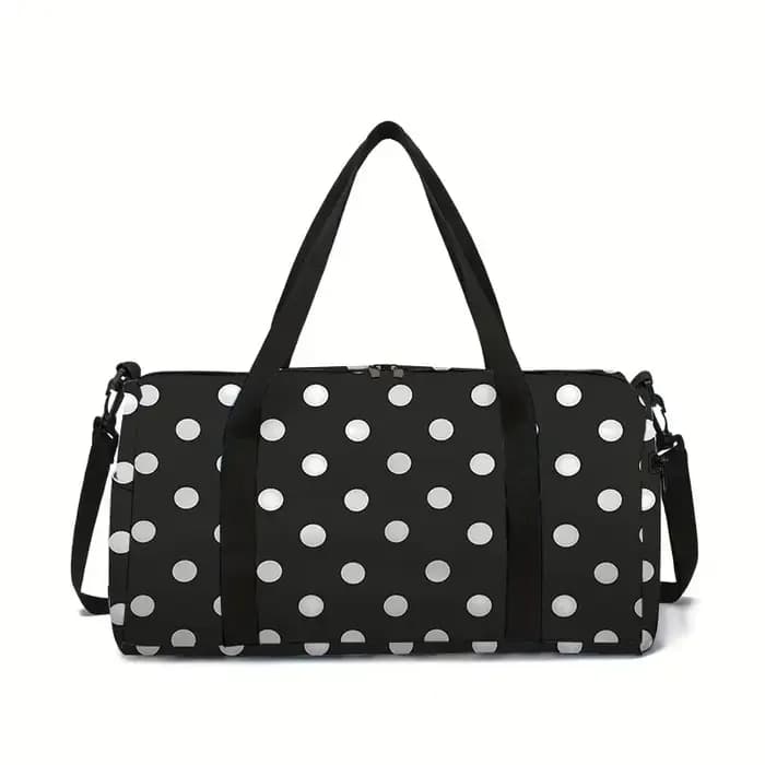 Sac de voyage grande capacité blanc et noir pour garçons et filles