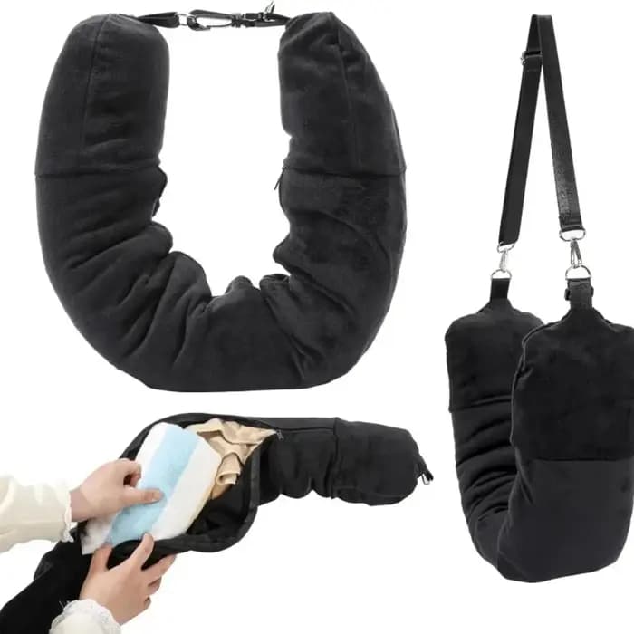 Taie d'oreiller de voyage rechargeable