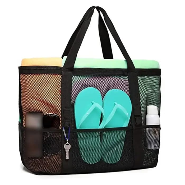 Sac de plage respirant en maille