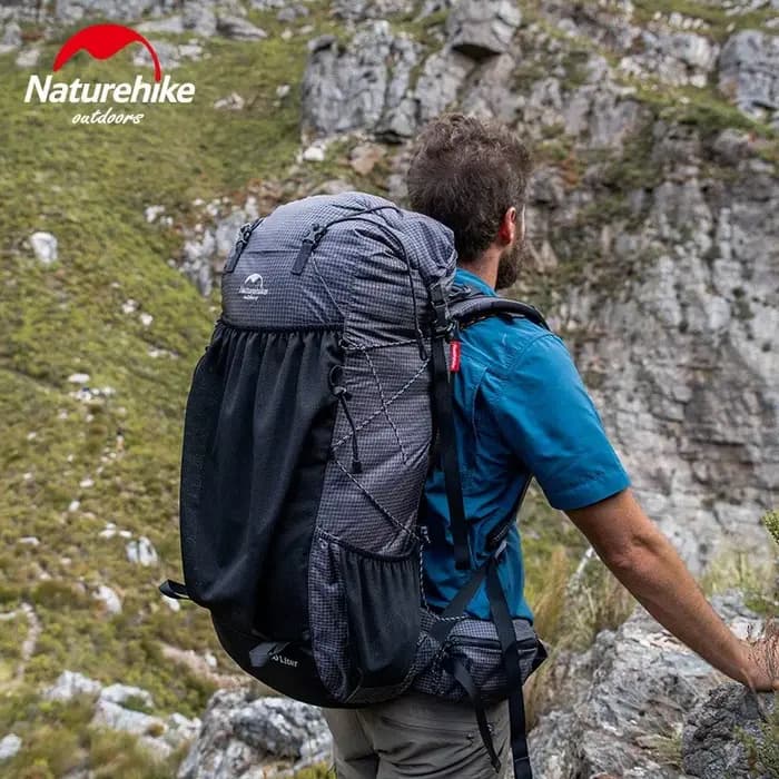 Natureifa-Sac à dos d'escalade de camping avec housse de pluie