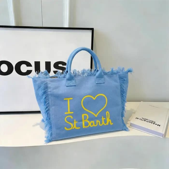 Sac fourre-tout en toile grande capacité, sac à main de luxe de créateur pour femmes, sac de plage à