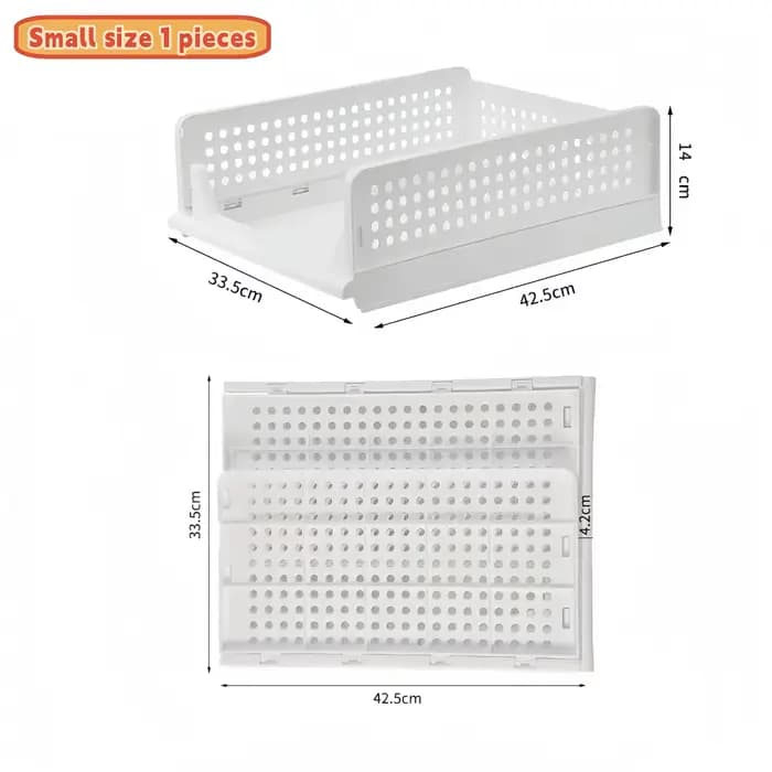 Boîte de rangement à tiroirs pliable, boîte de rangement empilable pour vêtements et sous-vêtements,