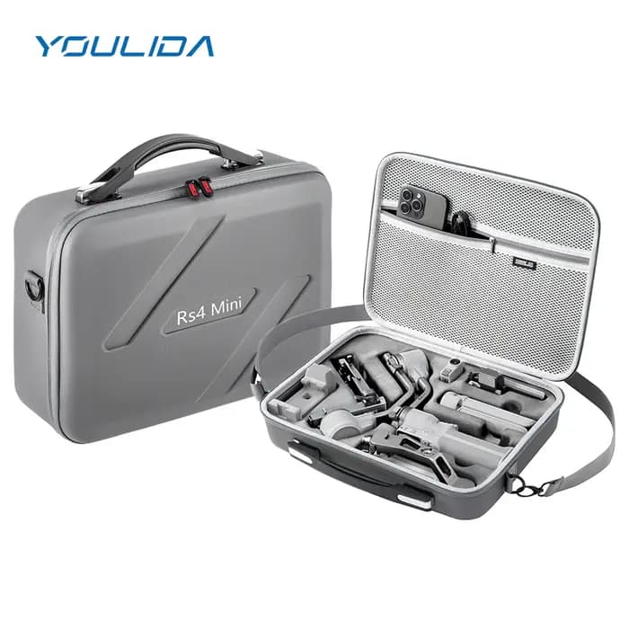 RS4 Mini mallette de rangement Portable sac à bandoulière en polyuréthane mallette de voyage sac à m