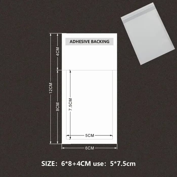 Sacs en papier Glasin biodégradables écologiques, sac semi-transparent, enveloppes auto-adhésives, p