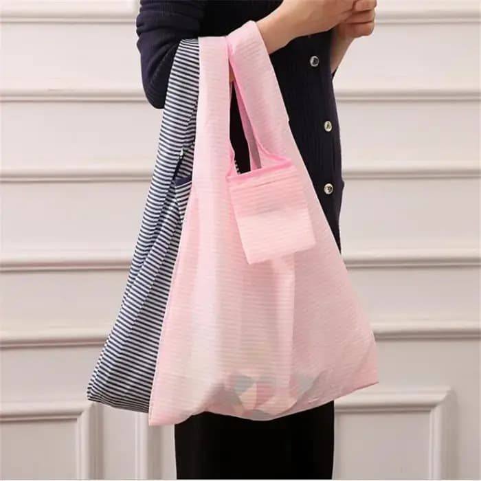 Sac de shopping vert pliable imprimé à la mode