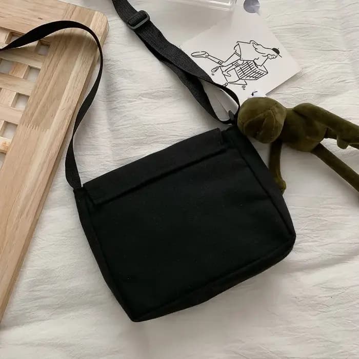 Collage décontracté étudiant Sac de messager femmes petit Sac toile Sac à bandoulière