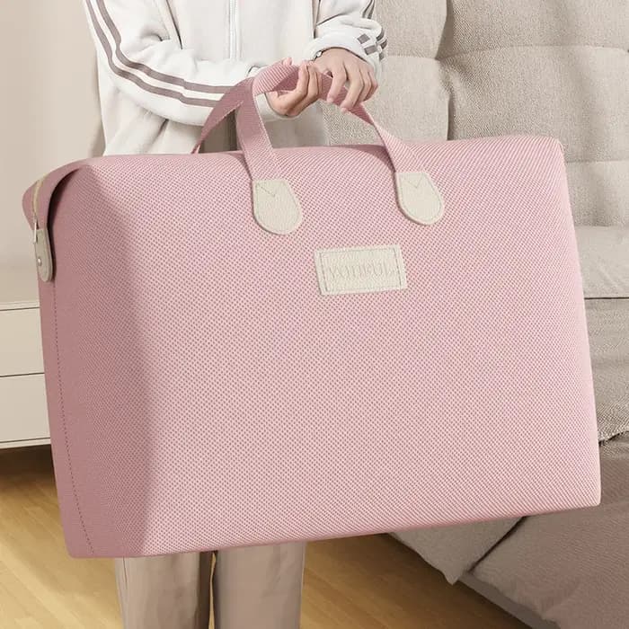 Sac polochon rose souple : parfait pour les voyages