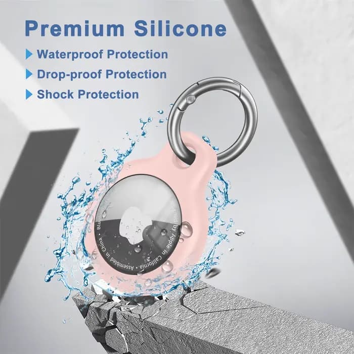 Housse en TPU pour support Apple Air Tag avec porte-clés
