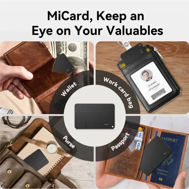 Mili – traceur de bagages Android Gps, traceur de localisation MiTag, fonctionne avec Google Find My Smart, étiquette de suivi pour clés, valise, sac à dos