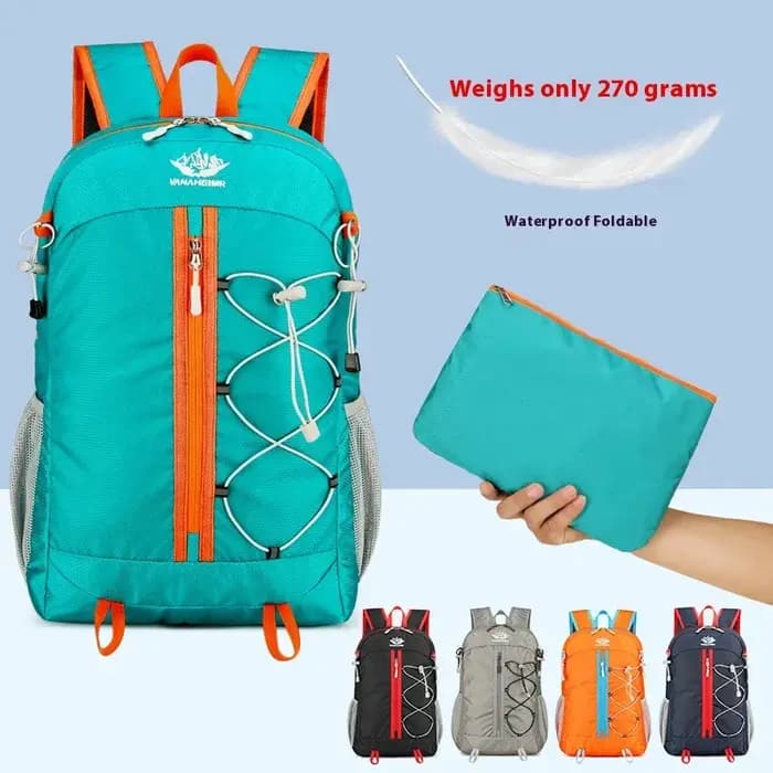 Sac à dos de voyage pliant de grande capacité