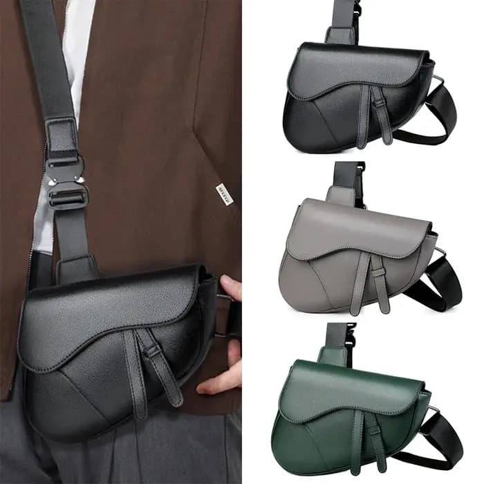 Nouveau sac à bandoulière de selle pour hommes sac