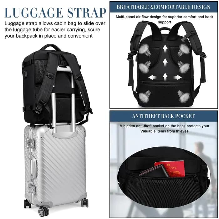 Ryanair 40x20x25 et 45x36x20 Sac à dos de voyage