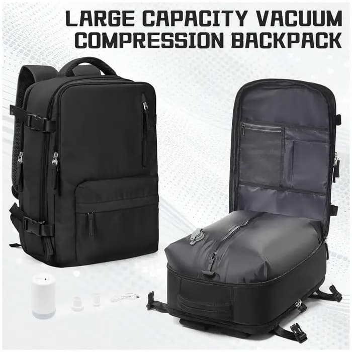 Sacs de rangement sous vide, sac à dos de voyage sous vide, gain de place, sacs scellés sous vide po