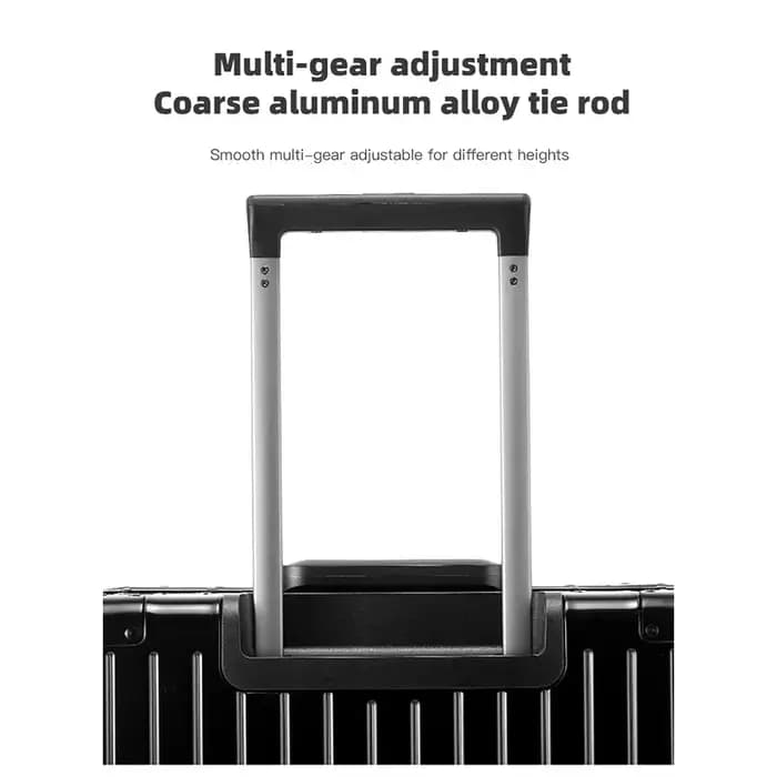 SUSHIMU 100% valise de voyage en alliage d'aluminium-magnésium bagage roulant 20/24/28 pouces chario