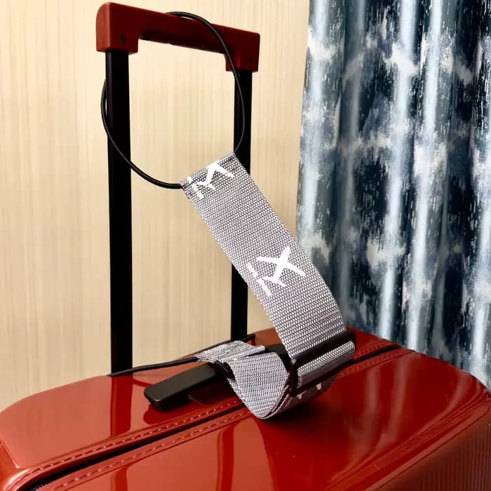 Sangle de bagage fixe en nylon imprimé d'avion avec un paquet
