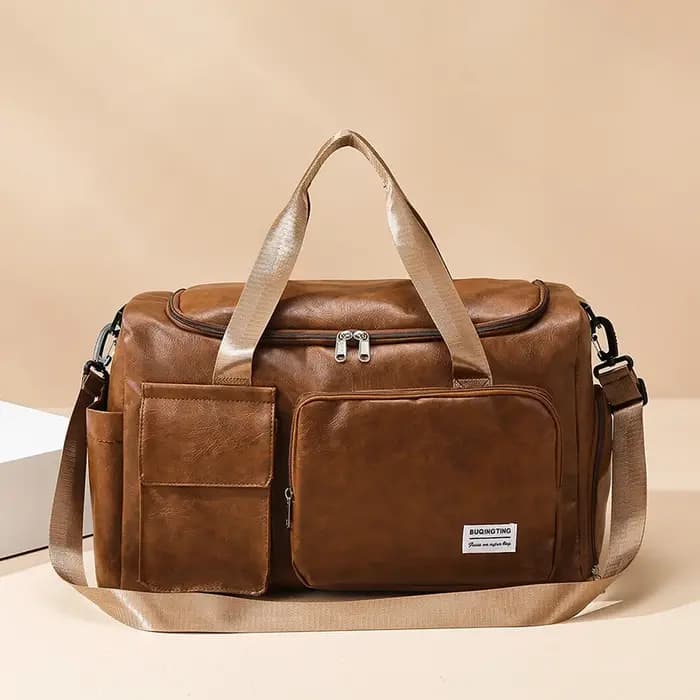 Sac de voyage rétro en PU grande capacité