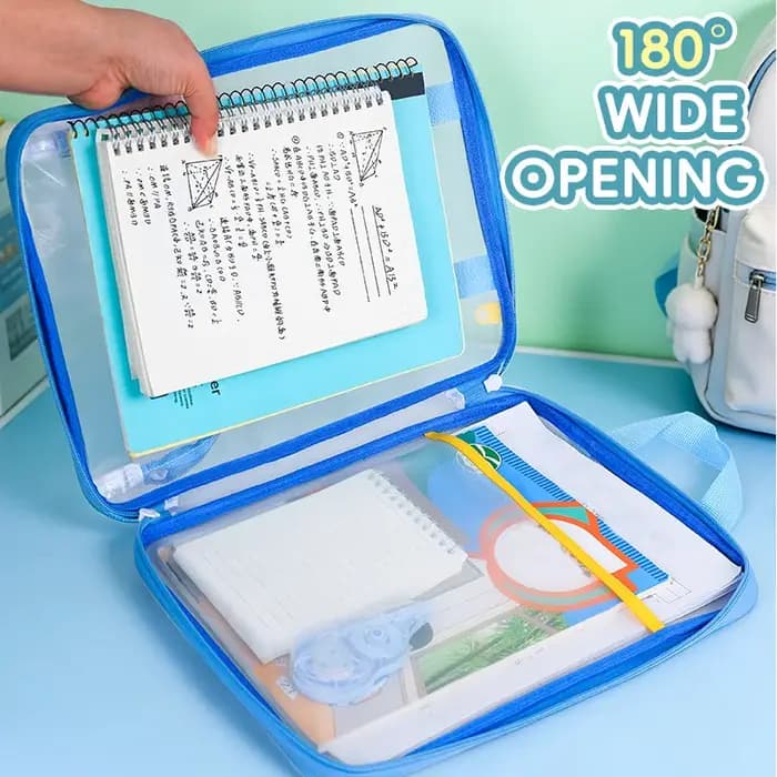 Sac fourre-tout vertical transparent grande capacité
