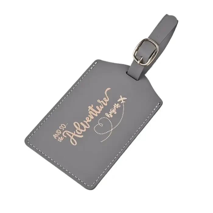 Mode PU lettre modèle mignon étiquette de bagage hommes femmes valise nom