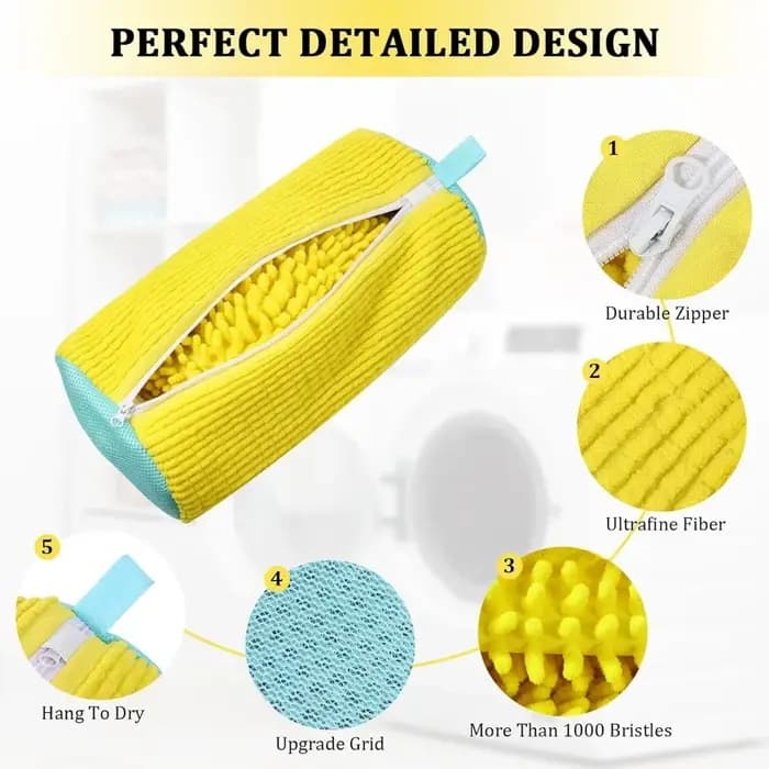 Sac à linge sac de lavage de chaussures filet rembourré protecteur pour fibres moelleuses Polyester sacs