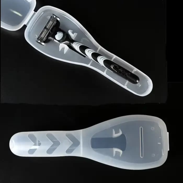Étui de Rasoir de Voyage en Plastique