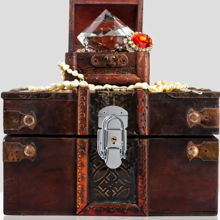 Loquet à bascule en fer pour valise, sacs de voyage, serrure à loquet polyvalente sécurisée, poignée à boucle pour bagages, 3 pièces