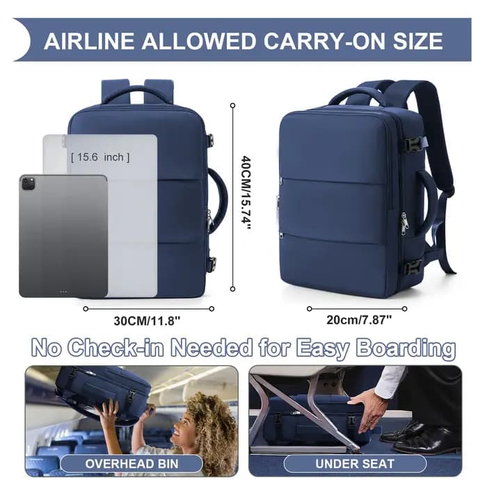 Sac à dos de cabine 40x30x20 pour Ryanair EasyJet
