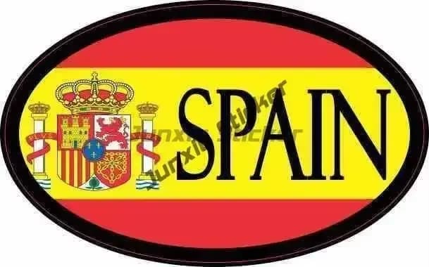 Autocollants de voyage imperméables en PVC, Espagne, Séville, Ibiza, Madrid, Barcelone, bouclier de