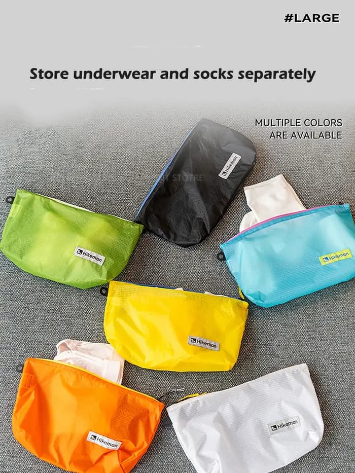 HIKEMAN 15D sac de rangement de voyage Ultra léger randonnée en plein air Camping revêtement en silicone sac