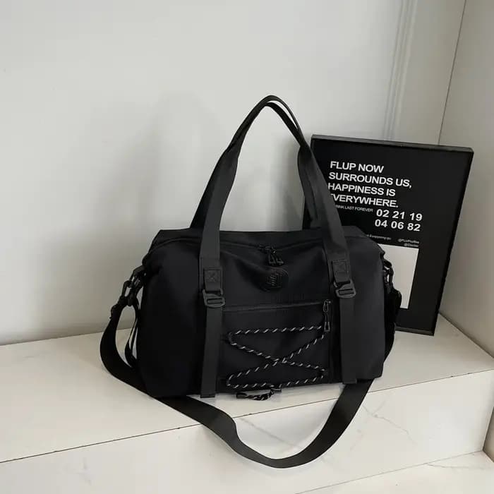 Sac de voyage coréen tendance avec cordon de serrage